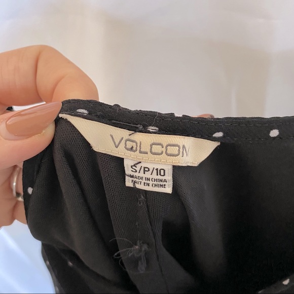Black polka dot Volcom dress - Picture 4 of 4